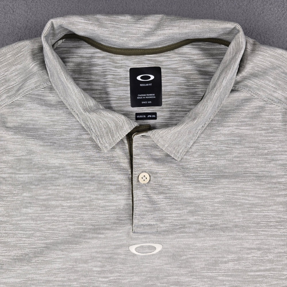 Oakley Golf Polo Shirt Gravity 2.0 Mens XL Regular Fit Moisture Wicking Athletic